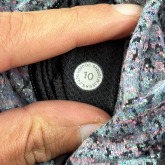 Lululemon Runderful Long Sleeve Neon Tweed Jacquard HTR Battleship Electric Cora - Picture 5 of 6